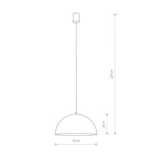 Lampa wisząca HEMISPHERE HIT S czarny / mosiądz półkolisty klosz - Nowodvorski Lighting