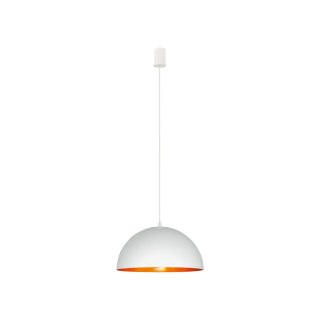 Lampa wisząca HEMISPHERE S biały / mosiądz półkolisty klosz - Nowodvorski Lighting