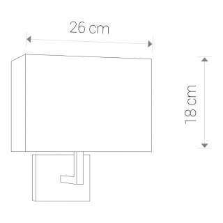 Kinkiet HOTEL I ecru / chrom elegancki - Nowodvorski Lighting