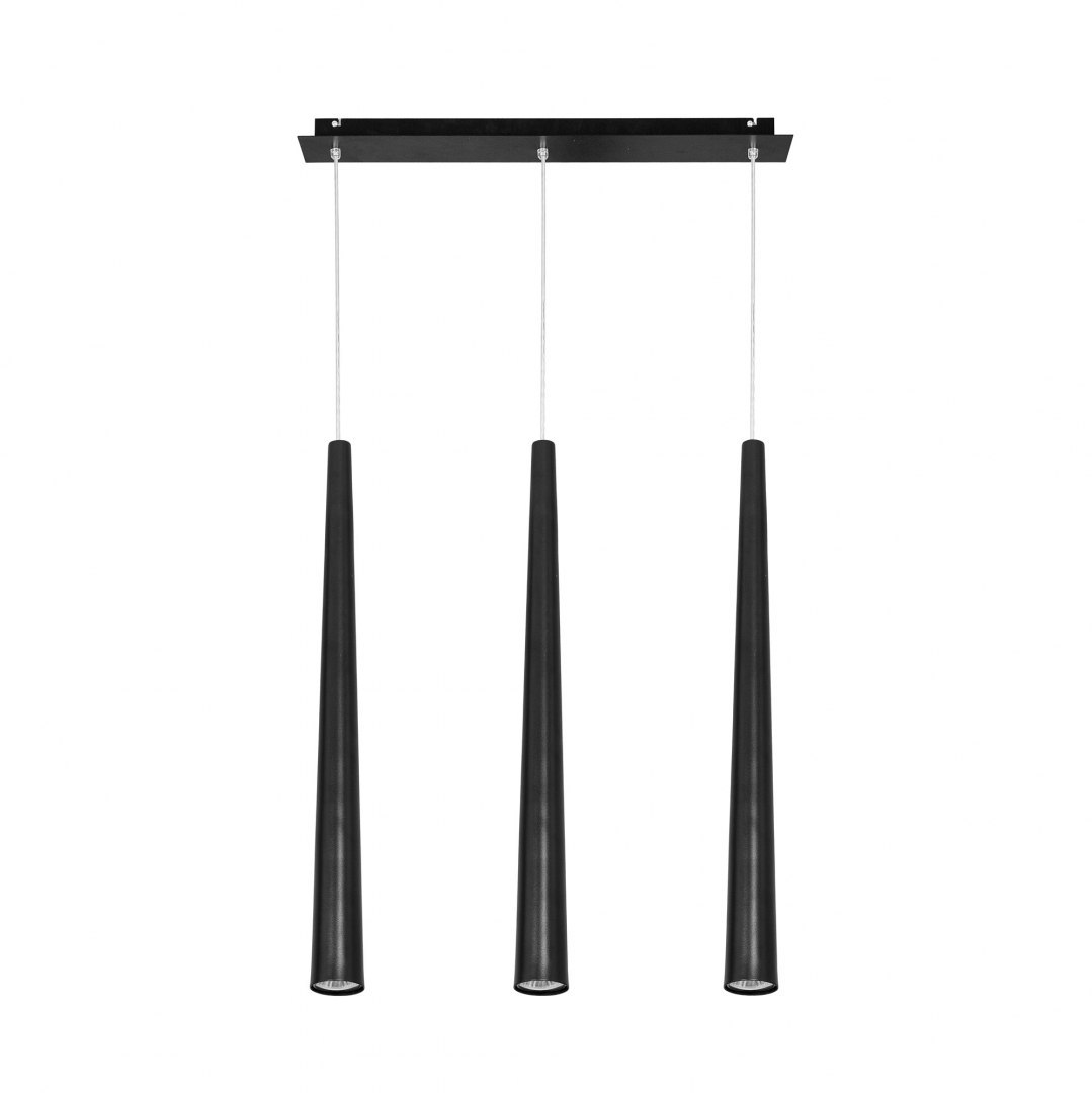 Lampa wisząca QUEBECK czarna potrójna - Nowodvorski Lighting Lampa wisząca QUEBECK czarna potrójna - Nowodvorski Lighting