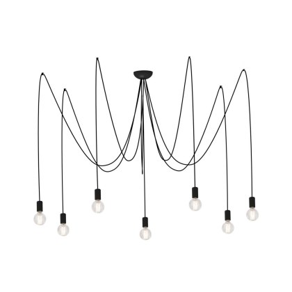Lampa wisząca SPIDER VII czarna loft podwieszana pająk - Nowodvorski Lighting