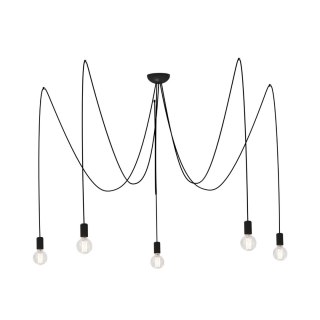 Lampa wisząca SPIDER V czarna loft podwieszana pająk - Nowodvorski Lighting