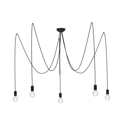 Lampa wisząca SPIDER V czarna loft podwieszana pająk - Nowodvorski Lighting
