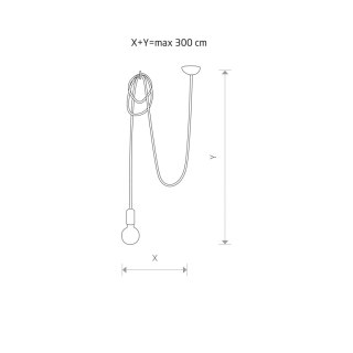 Lampa wisząca SPIDER I czarna loft podwieszana pająk - Nowodvorski Lighting