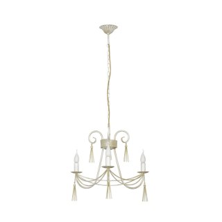 Żyrandol TWIST 3 biało-złoty klasyczny prowansalski - Nowodvorski Lighting