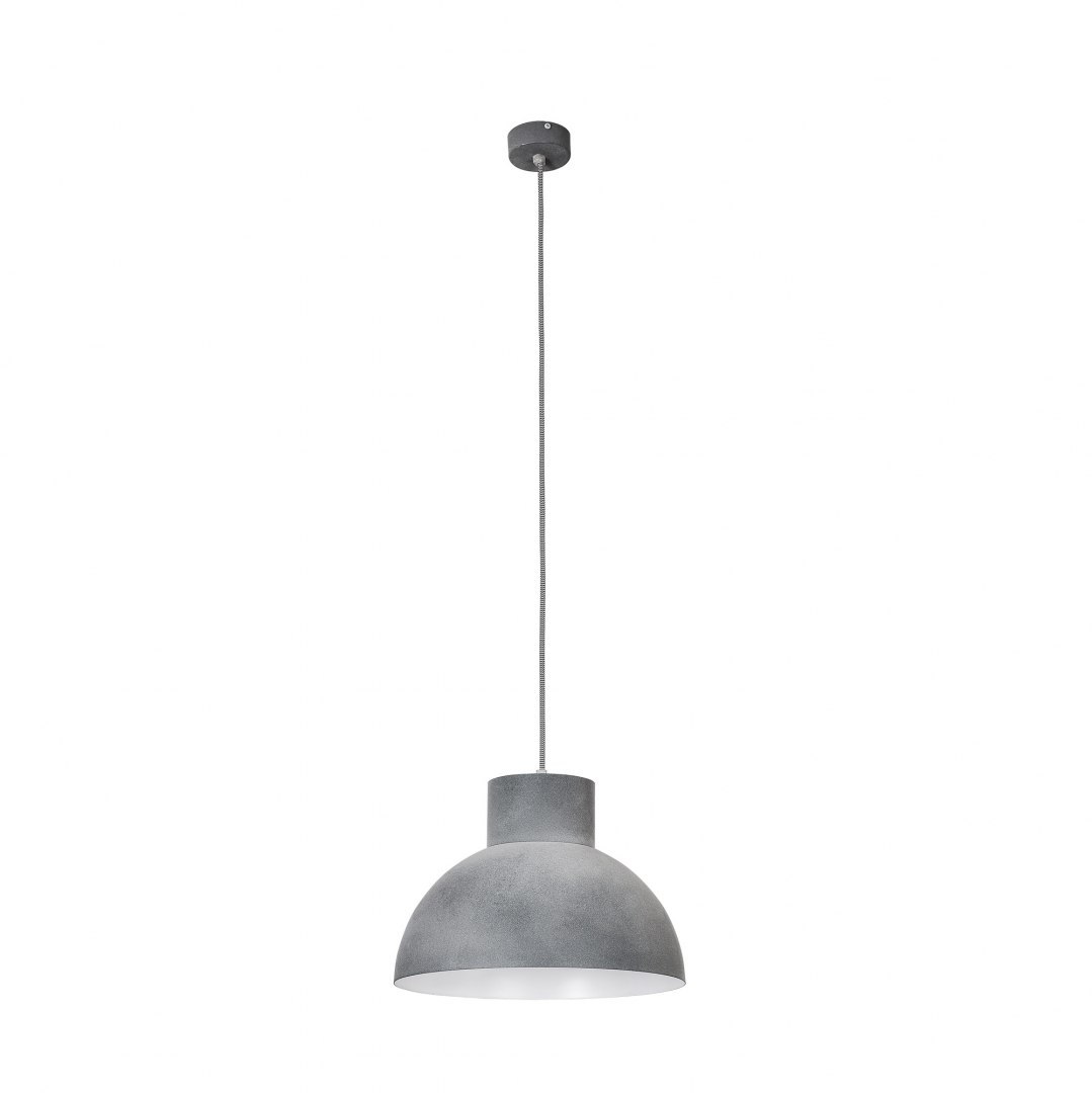 Lampa wisząca WORKS CONCRETE I metalowy klosz - Nowodvorski Lighting Lampa wisząca WORKS CONCRETE I metalowy klosz - Nowodvorski Lighting