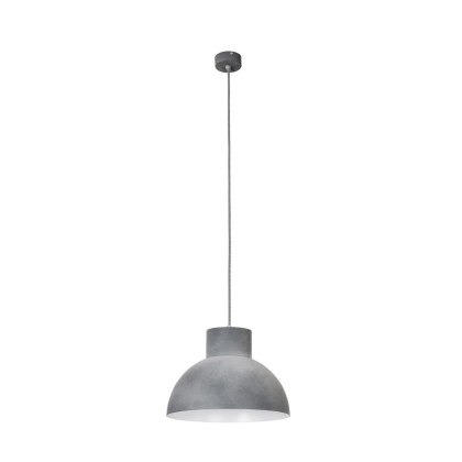 Lampa wisząca WORKS CONCRETE I metalowy klosz - Nowodvorski Lighting