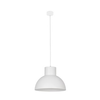 Lampa wisząca WORKS WHITE I biały półokrągły klosz - Nowodvorski Lighting