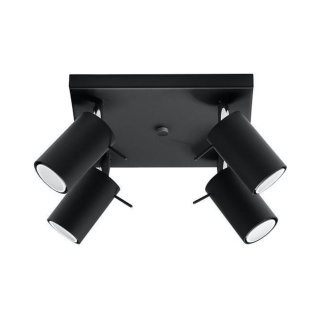 Plafon RING 4 czarny - Sollux Lighting
