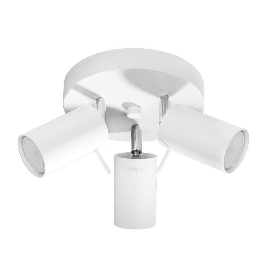 Plafon stalowy RING 3P biały potrójny regulowane tuby - Sollux Lighting Plafon stalowy RING 3P biały potrójny regulowane tuby - Sollux Lighting