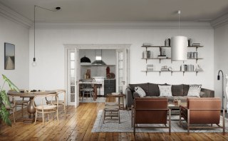 Lampa wisząca BARREL L kremowy aksamitny cylindryczny abażur - Nowodvorski Lighting