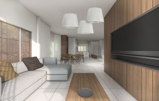 Lampa wisząca CONE L kremowy aksamitny abażur - Nowodvorski Lighting