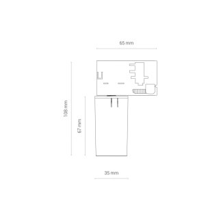 Adapter 3-fazowy CTLS biały do systemu Cameleon - Nowodvorski Lighting
