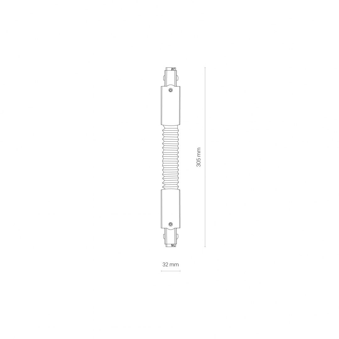 Łącznik giętki czarny CTLS POWER FLEX CONNECTOR do systemu 3-fazowego natynkowego CTLS - Nowodvorski Lighting Łącznik giętki czarny CTLS POWER FLEX CONNECTOR do systemu 3-fazowego natynkowego CTLS - Nowodvorski Lighting