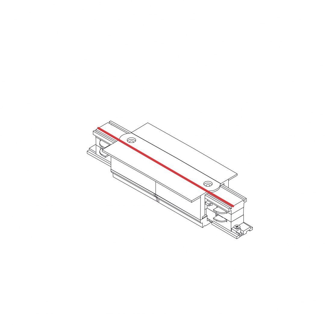 Łącznik liniowy czarny CTLS REC POWER STRAIGHT CONNECTOR do systemu CTLS 3-fazowego podtynkowego - Nowodvorski Lighting Łącznik liniowy czarny CTLS REC POWER STRAIGHT CONNECTOR do systemu CTLS 3-fazowego podtynkowego - Nowodvorski Lighting
