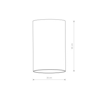 System Cameleon - abażur BARREL L szara tkanina - Nowodvorski Lighting