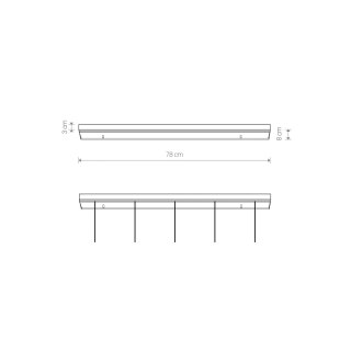 System Cameleon - puszka CANOPY B 780 biała podłużna - Nowodvorski Lighting