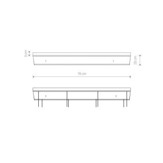 System Cameleon - puszka CANOPY C 780 czarna prostokątna - Nowodvorski Lighting