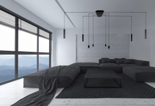 System Cameleon - szklany klosz CYLINDER S transparentny/czarny - Nowodvorski Lighting