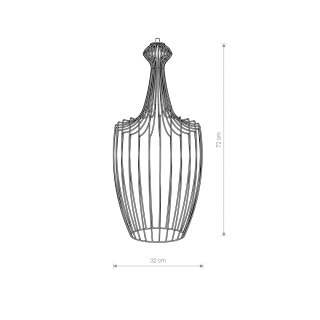 System Cameleon - klosz LUKSOR L mosiądz - Nowodvorski Lighting