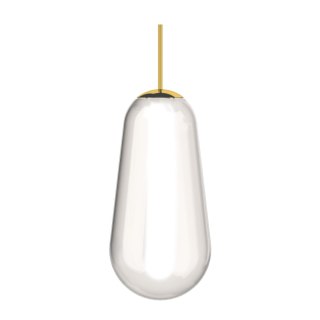 System Cameleon - szklany klosz PEAR L transparentny / mosiądz - Nowodvorski Lighting