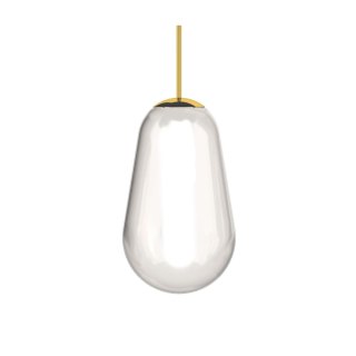 System Cameleon - szklany klosz PEAR M transparentny / mosiądz - Nowodvorski Lighting