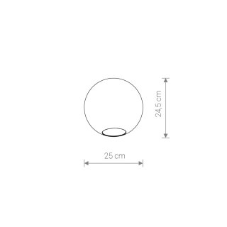 System Cameleon - szklany okrągły klosz SPHERE L - Nowodvorski Lighting