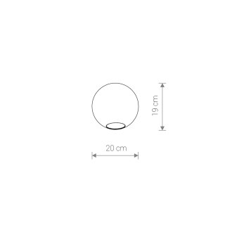 System Cameleon - szklany okrągły klosz SPHERE M - Nowodvorski Lighting