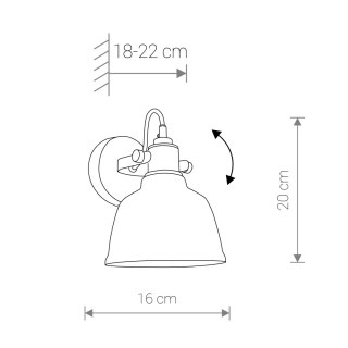 Kinkiet AMALFI I SILVER srebrny szkło metalizowane loft - Nowodvorski Lighting