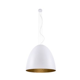 Lampa wisząca EGG L biało-złoty półkolisty klosz - Nowodvorski Lighting