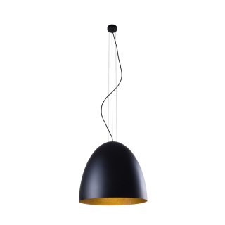 Lampa wisząca EGG L czarno-złoty półkolisty klosz - Nowodvorski Lighting