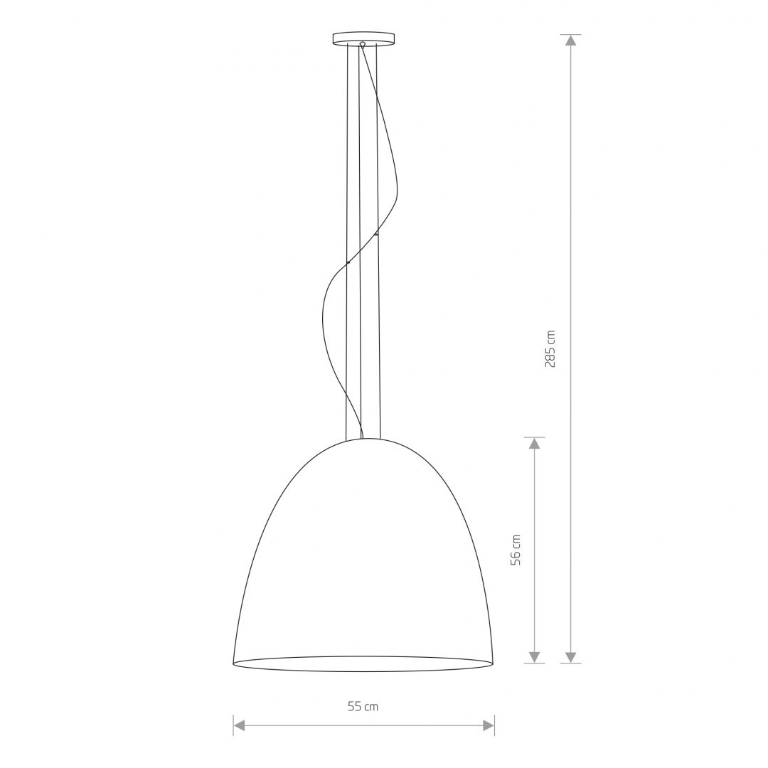 Lampa wisząca EGG L czarno-złoty półkolisty klosz - Nowodvorski Lighting Lampa wisząca EGG L czarno-złoty półkolisty klosz - Nowodvorski Lighting