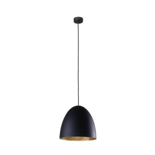 Lampa wisząca EGG M czarno-złoty półkolisty klosz - Nowodvorski Lighting