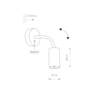 Kinkiet EYE FLEX S biały giętki regulowany - Nowodvorski Lighting