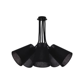 Lampa sufitowa FLEX SHADE 5 czarna elastyczne ramiona z kloszami - Nowodvorski Lighting