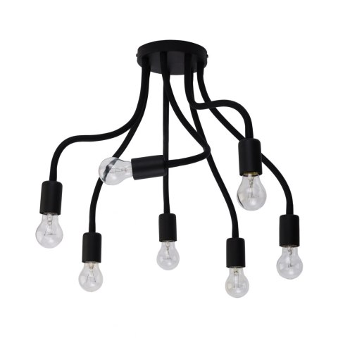 Lampa sufitowa FLEX 7 czarna elastyczne regulowane ramiona styl loft - Nowodvorski Lighting