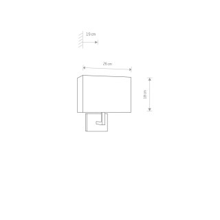 Kinkiet HOTEL I A szary / chrom elegancki - Nowodvorski Lighting