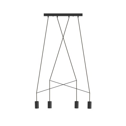 Lampa wisząca IMBRIA 4 punktowa czarny zwis nowoczesny listwa - Nowodvorski Lighting