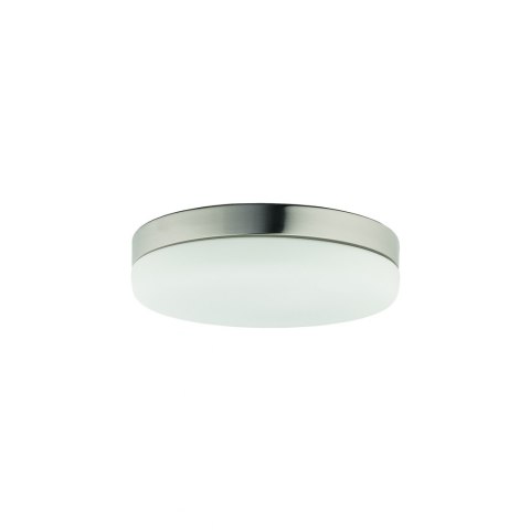 Okrągły plafon sufitowy KASAI SENSOR srebrny / szklany z czujnikiem ruchu - Nowodvorski Lighting