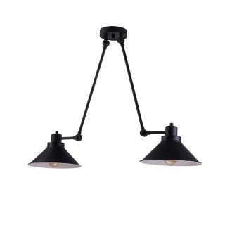 Lampa sufitowa TECHNO 2 czarna podwójna industrialna regulowana - Nowodvorski Lighting
