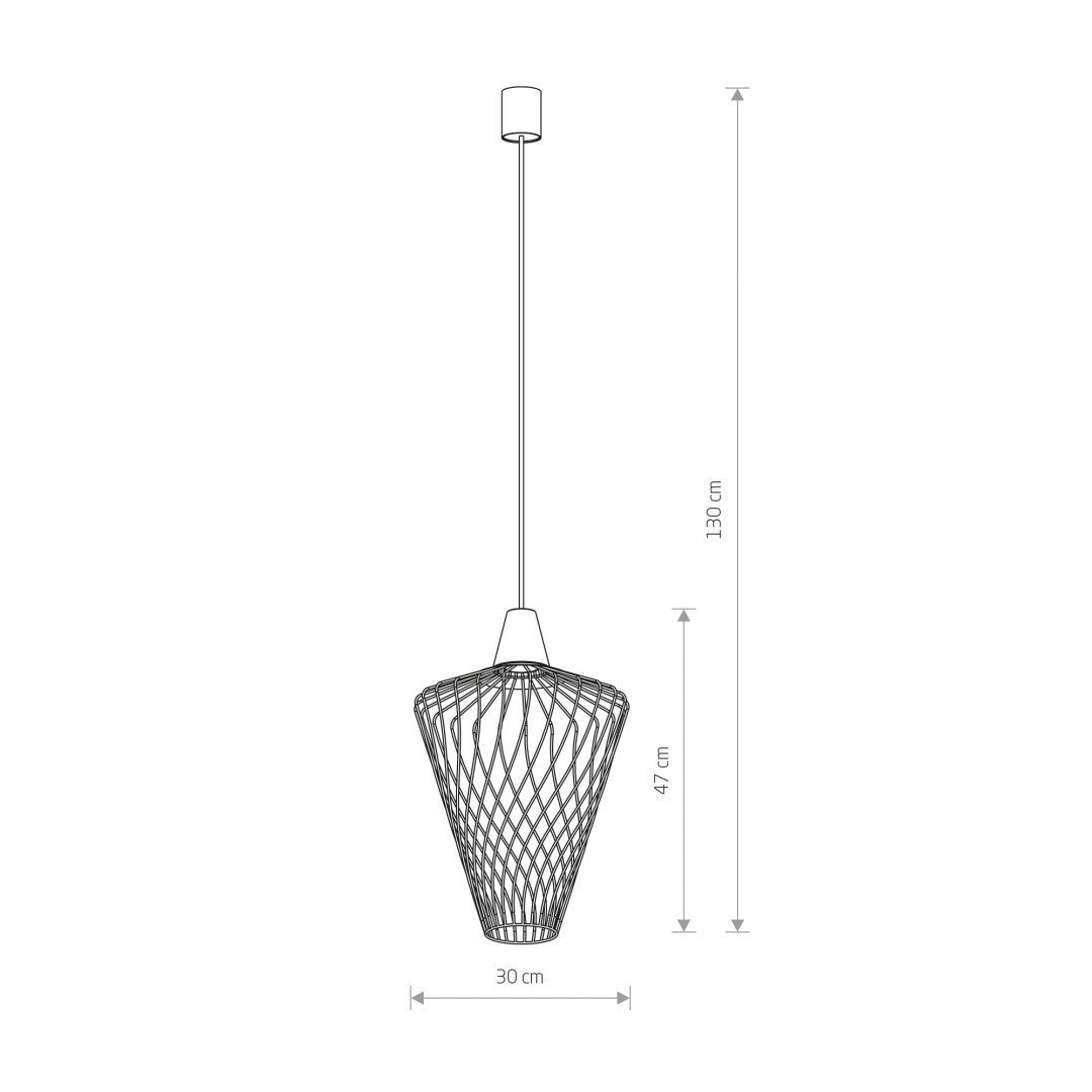 Lampa wisząca WAVE L czarna - Nowodvorski Lighting Lampa wisząca WAVE L czarna - Nowodvorski Lighting