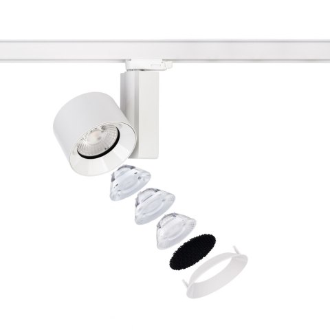 Lampa szynowa CTLS NEA biała LED 30W 4000K z regulacją kąta świecenia 3-fazowa - Nowodvorski Lighting Lampa szynowa CTLS NEA biała LED 30W 4000K z regulacją kąta świecenia 3-fazowa - Nowodvorski Lighting
