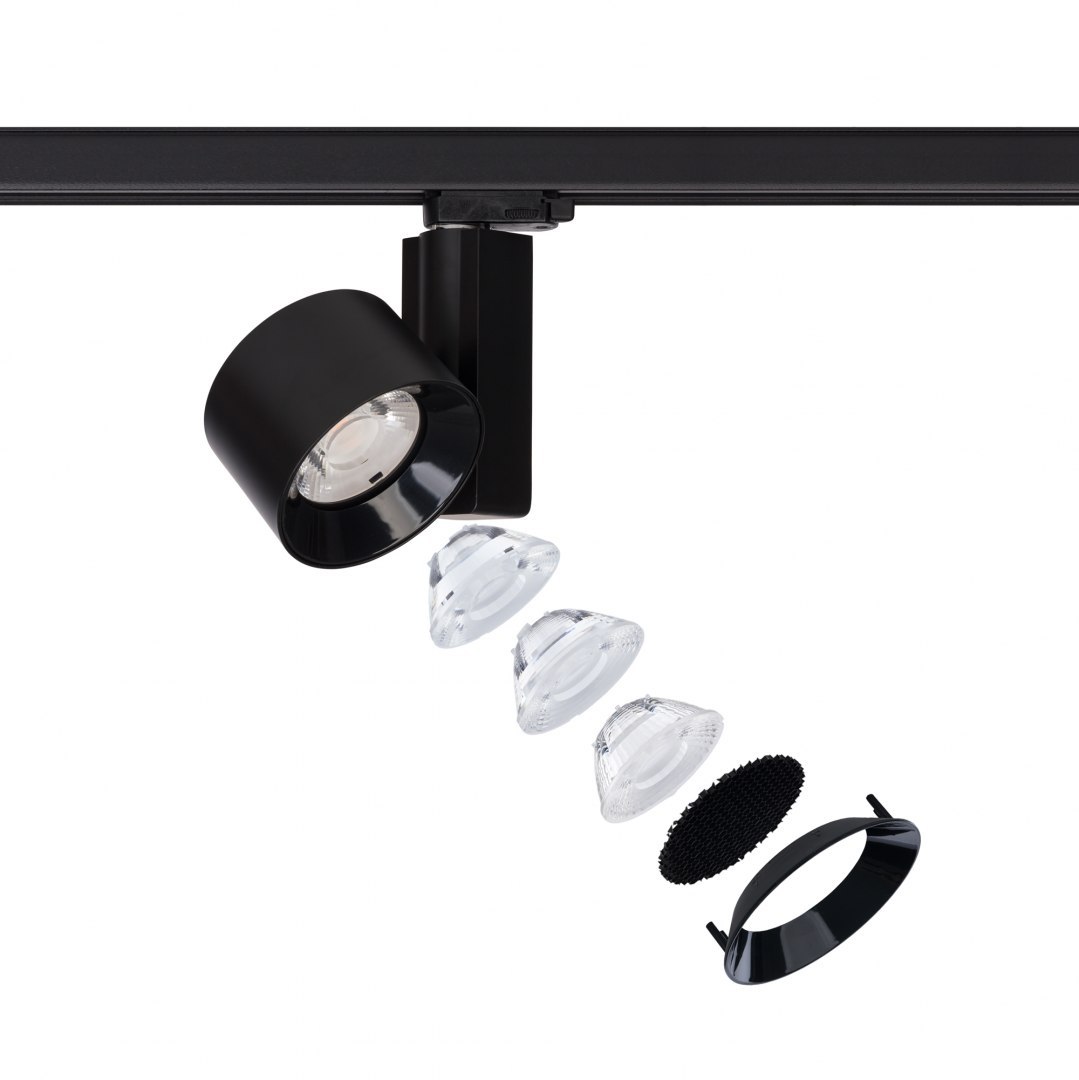 Lampa szynowa CTLS NEA czarna LED 40W 3000K z regulacją kąta świecenia 3-fazowa - Nowodvorski Lighting Lampa szynowa CTLS NEA czarna LED 40W 3000K z regulacją kąta świecenia 3-fazowa - Nowodvorski Lighting