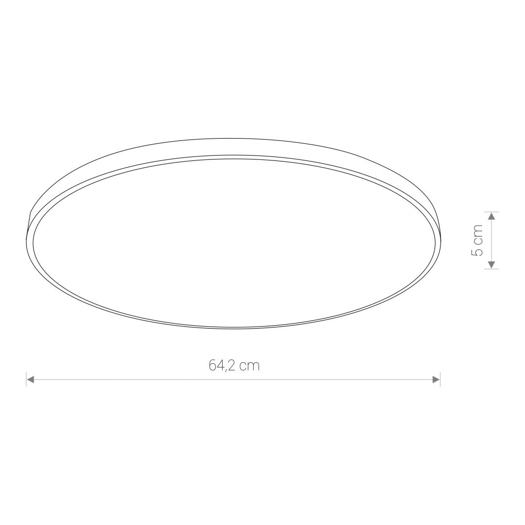 Plafon łazienkowy AGNES ROUND LED 64W biały 3000K IP44 - Nowodvorski Lighting Plafon łazienkowy AGNES ROUND LED 64W biały 3000K IP44 - Nowodvorski Lighting