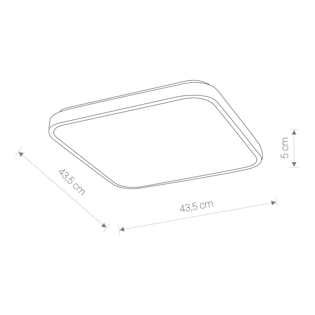 Plafon łazienkowy AGNES SQUARE LED 32W biały 3000K IP44 - Nowodvorski Lighting Plafon łazienkowy AGNES SQUARE LED 32W biały 3000K IP44 - Nowodvorski Lighting