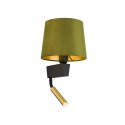 Kinkiet CHILLIN II zielono-złoty z włącznikiem i lampką do czytania - Nowodvorski Lighting