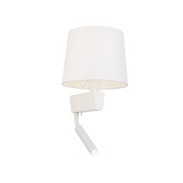 Kinkiet CHILLIN II biały z włącznikiem i lampką do czytania - Nowodvorski Lighting