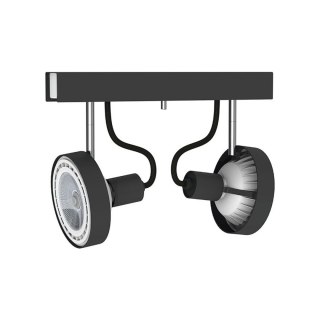 Industrialna lampa sufitowa CROSS 2 grafitowa reflektory na listwie - Nowodvorski Lighting
