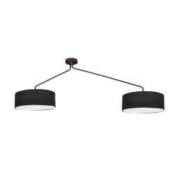 Lampa wisząca FALCON czarna duża z dwoma abażurami - Nowodvorski Lighting