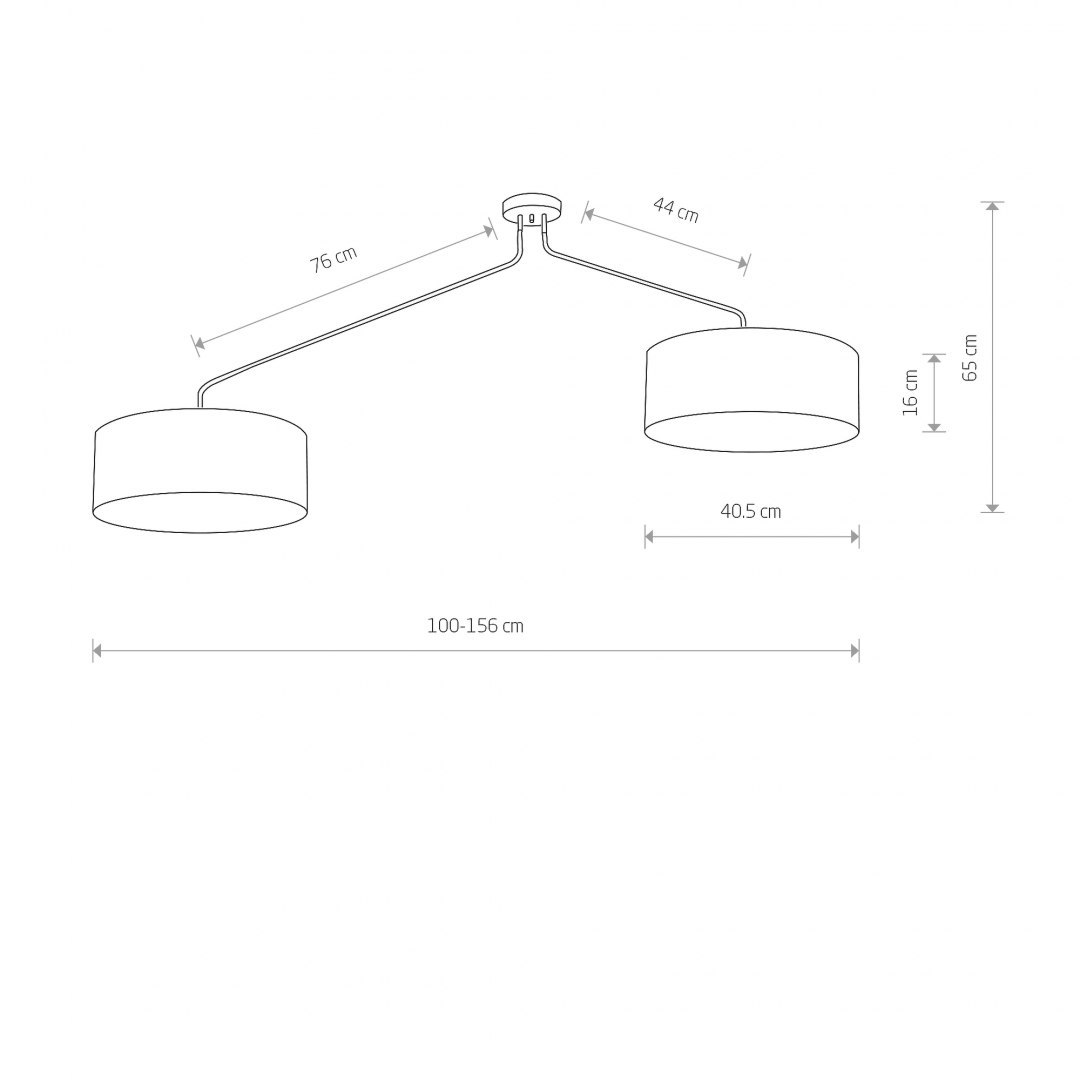 Lampa wisząca FALCON - wymiary rysunek techniczny Lampa wisząca FALCON - wymiary rysunek techniczny